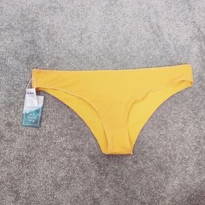 Eidon Luna Women's Bikini Bottom in Golden Size Large NEW Beach Vacation Surfing
